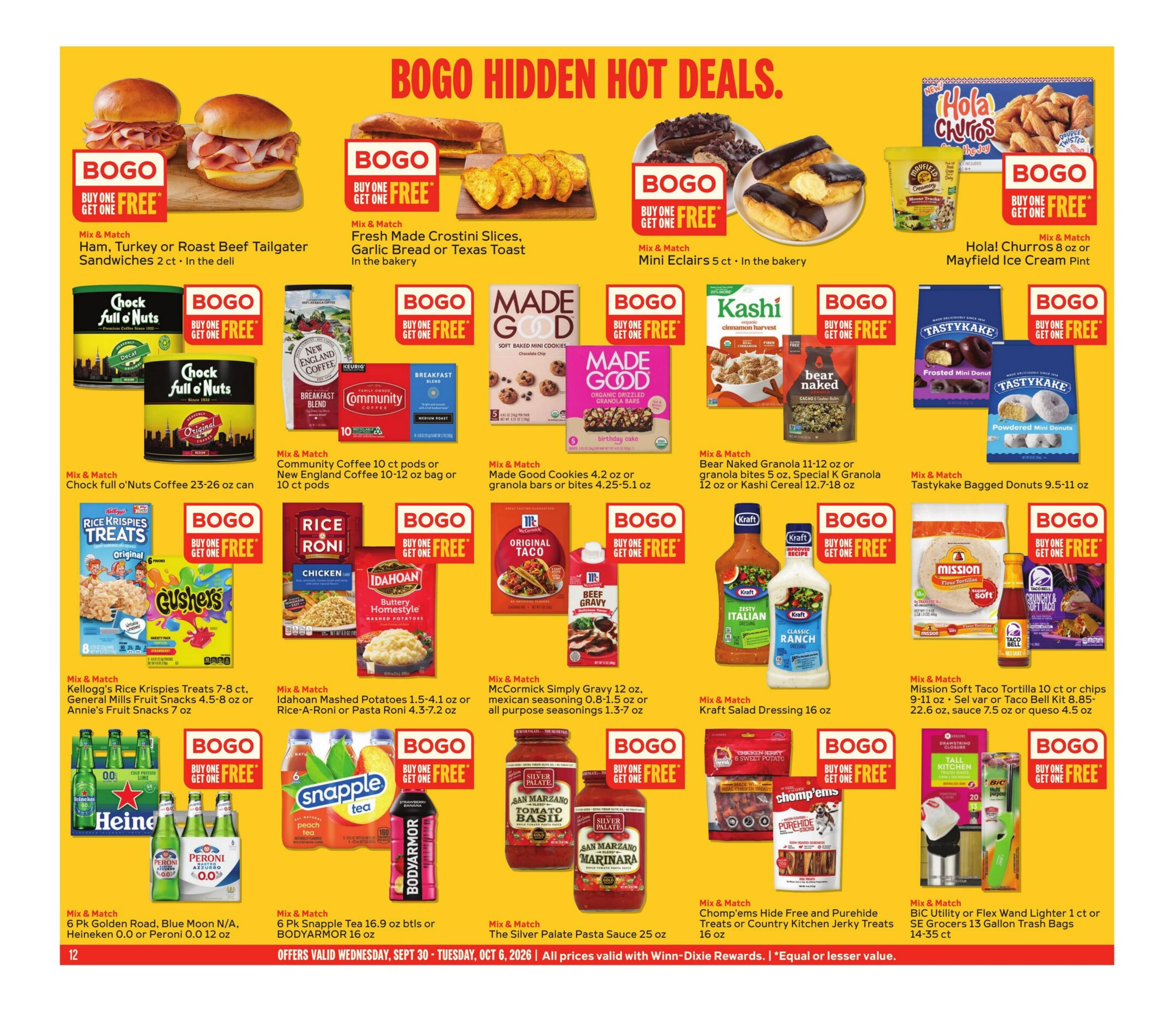 Winn-Dixie Page 12 of 12, weekly ad for Sep 30 - Oct 6, 2026