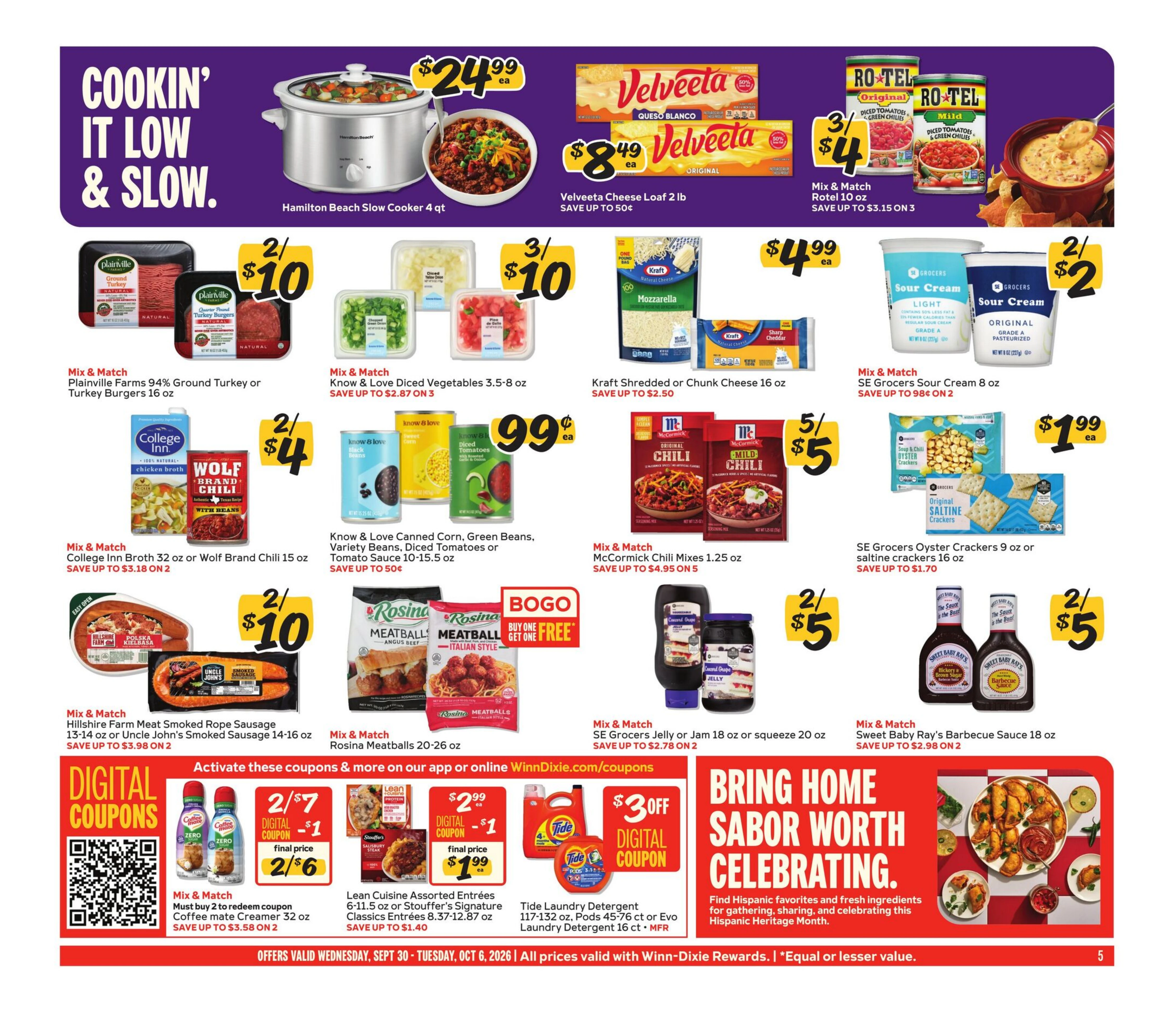 Winn-Dixie Page 5 of 12, weekly ad for Sep 30 - Oct 6, 2026