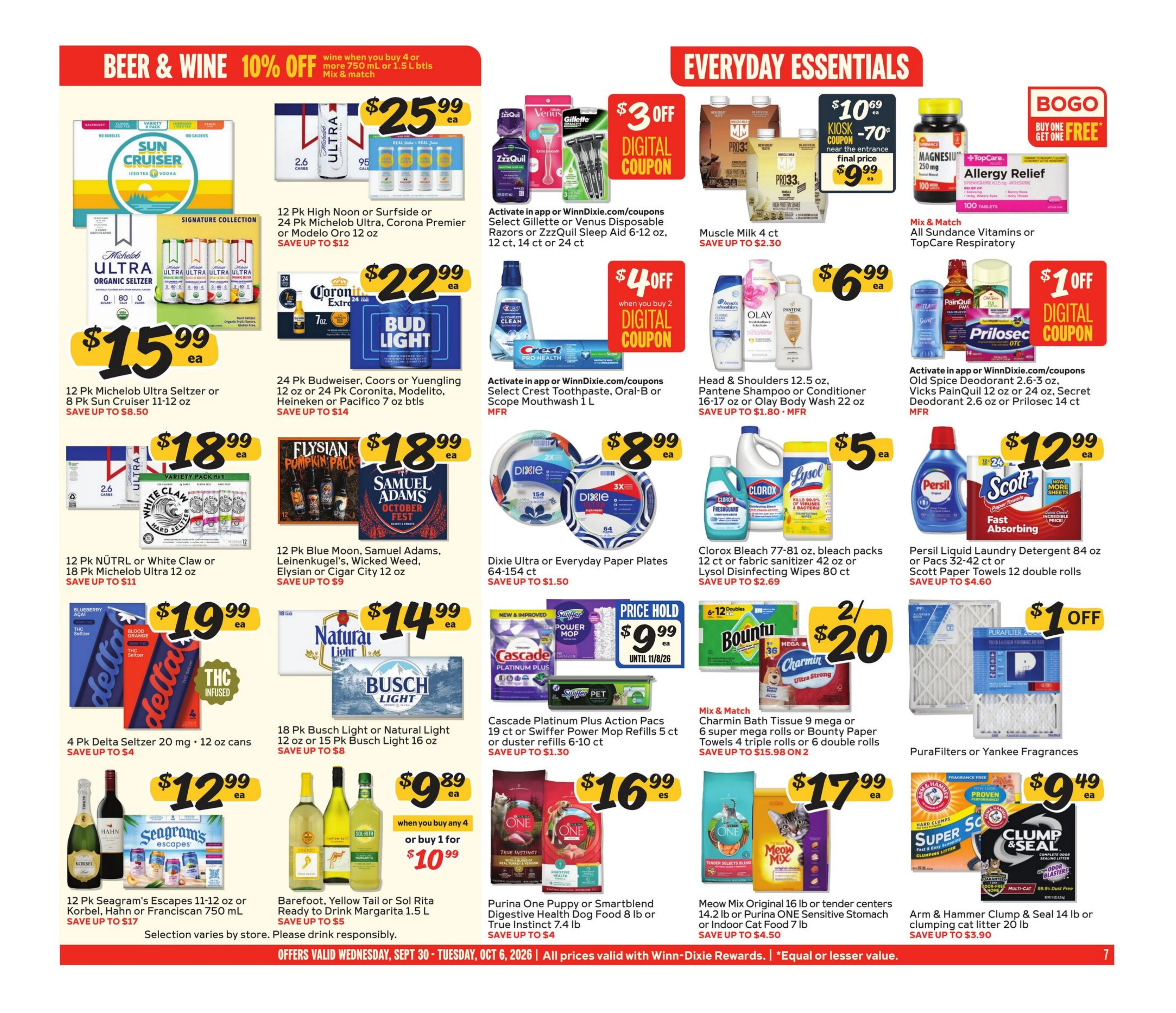 Winn-Dixie Page 7 of 12, weekly ad for Sep 30 - Oct 6, 2026