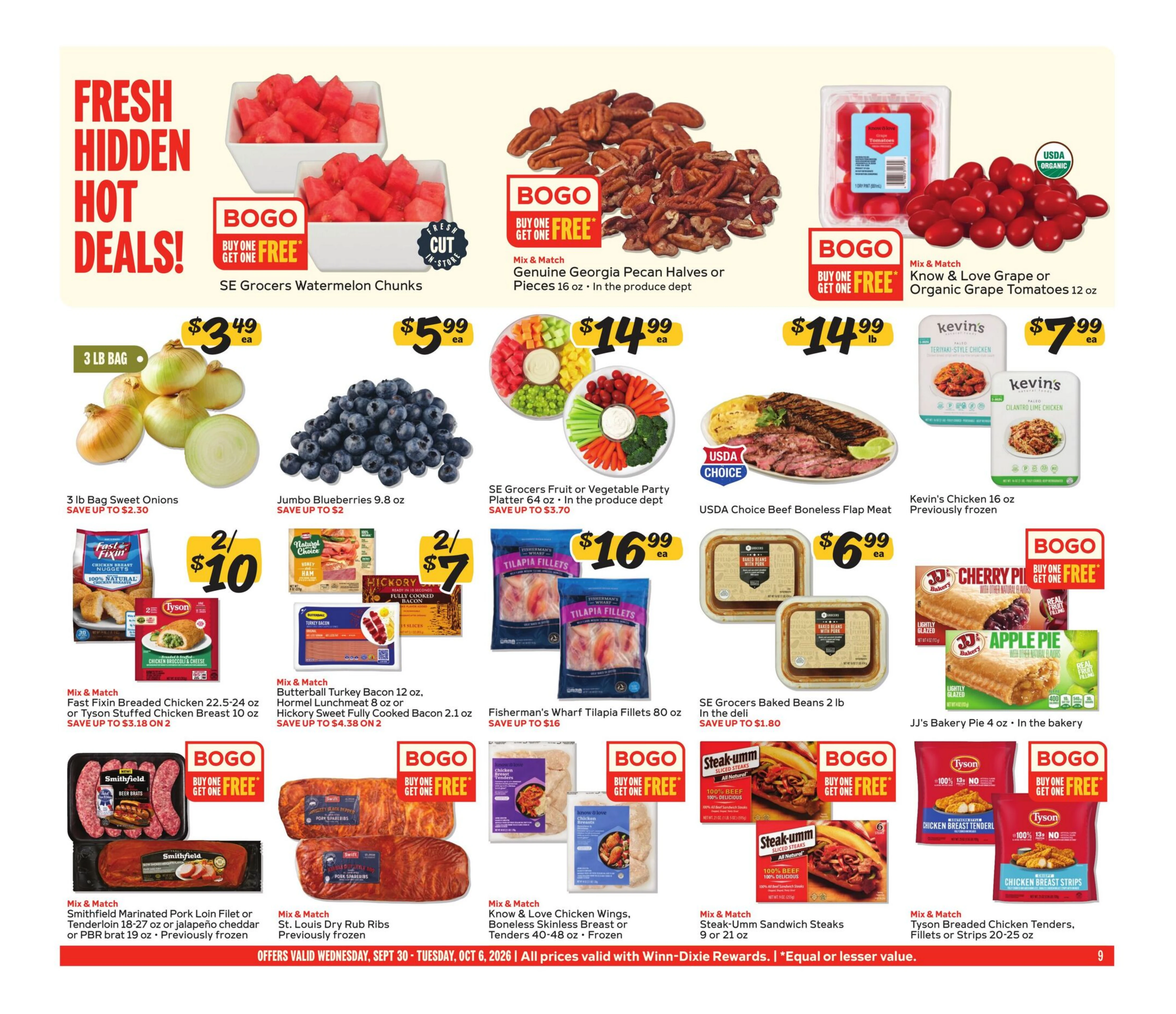 Winn-Dixie Page 9 of 12, weekly ad for Sep 30 - Oct 6, 2026